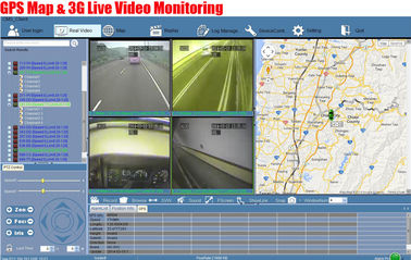 coche video en tiempo real MDVR de 4CH 4G GPS para el vehículo con la alarma profesional del G/M