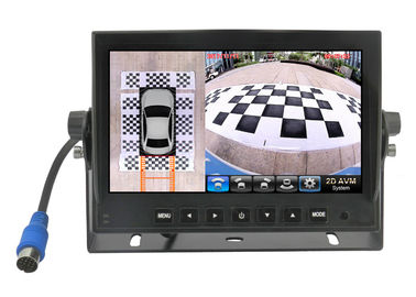 El monitor LCD 7 de Tft del coche del IPS HD avanza lentamente 360° alrededor del sistema 12~24V de las cámaras de opinión del pájaro